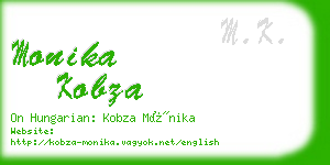 monika kobza business card